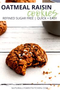 1 Serving Oatmeal Raisin Cookie, No Refined Sugar