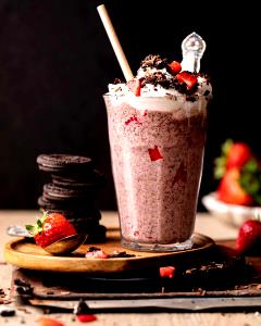 1 Serving Oreo Sundae Shake - Strawberry - Medium