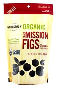 1 Serving Organic Black Mission Figs, Unsulphured