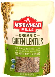 1 Serving Organic Green Lentils