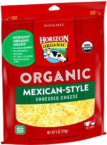 1 Serving Organic Mexican Cheese Shred