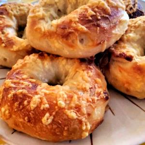 1 Serving Original Asiago Bagel Dog