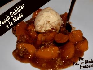 1 serving Peach Cobbler A La Mode