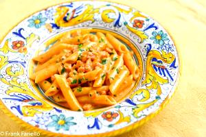 1 Serving Penne Ai Carciofi (1/2 Portion) - Special Request Less Butter