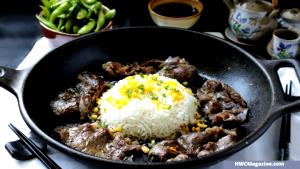 1 Serving Pepper Steak Lunch Bowl Served With White Rice