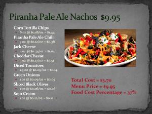 1 serving Piranha Pale Ale Nachos