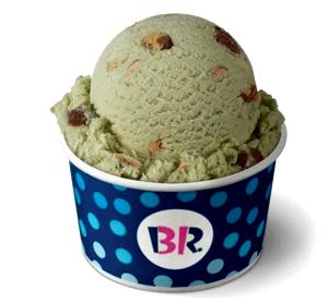 1 Serving Pistachio Almond Ice Cream - 4 Oz Scoop