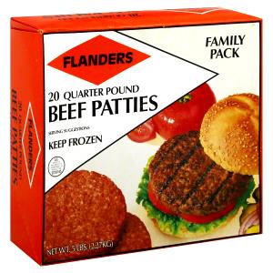 1 Serving Quarter Pound Beef Patties