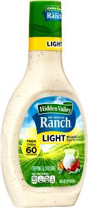 1 serving Ranch Dressing Light (2 oz)