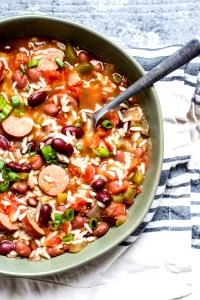 1 Serving Red Beans, Italian Sausage And Rice Soup - Large