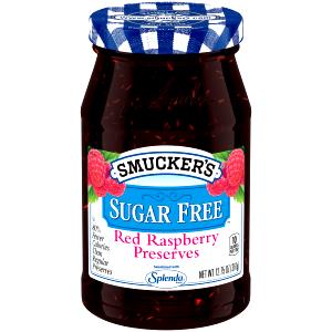 1 Serving Red Raspberry Preserves, Reduced Sugar