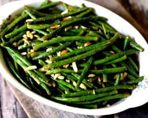 1 Serving Roasted Green Beans With Almonds