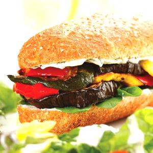 1 Serving Roasted Vegetable Sandwich (Lunch Portion)