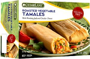 1 Serving Roasted Vegetable Tamale, Vegan