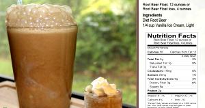 1 Serving Root Beer Float, Diet