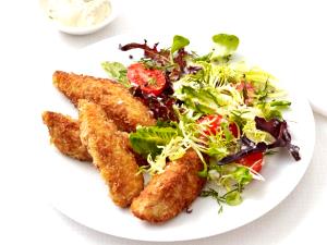 1 Serving Salad, Chicken Strips