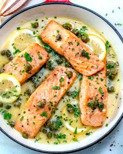 1 serving Salmon Piccata (Dinner)