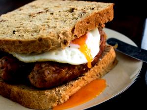 1 Serving Sausage And Egg Sandwich