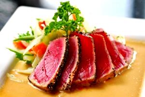 1 serving Seared Ahi Sashimi