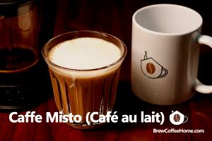 1 Serving Short - Caffe Misto/Cafe Au Lait - 2% Milk