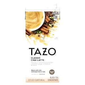 1 Serving Short - Tazo Chai Tea Latte - Soy (US) Milk