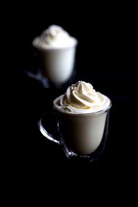 1 Serving Short - White Hot Chocolate - Whip - Whole Milk