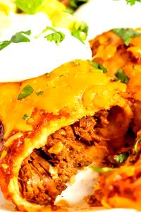 1 Serving Shredded Beef Enchilada