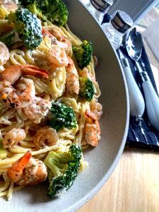 1 Serving Shrimp And Broccoli Alfredo Meal Kit