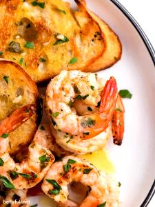 1 Serving Shrimp And Wood-Grilled Chicken With Garlic Shrimp Scampi