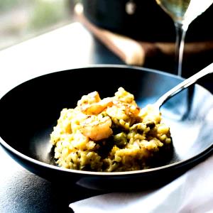 1 Serving Shrimp & Asparagus Risotto