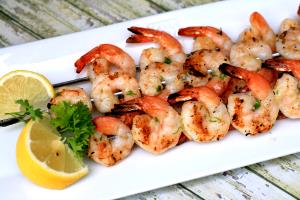 1 serving Shrimp Kabob Entree