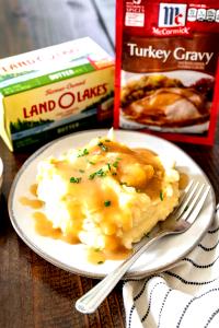 1 Serving Side Dish: Mashed Potatoes With Gravy