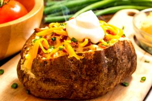 1 Serving Side Dish: Plain Baked Potato