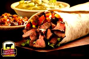 1 Serving Sirloin Steak & Egg Burrito With Fire Roasted Tomato Salsa