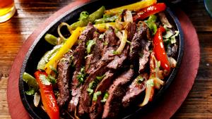 1 Serving Sizzling Steak Fajita - Special Request No Oil