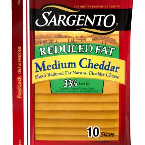 1 Serving Sliced Medium Reduced Fat Cheddar Cheese