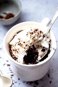 1 Serving Small Caffe Mocha With Sugar-Free Chocolate And Whip 12Oz., 8 Tbsp. Whip - Reduced Fat