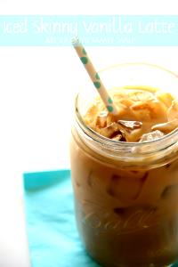 1 Serving Small Iced Caffe Latte With Sugar Free Vanilla 12Oz. - Fat Free