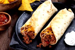 1 Serving Smaller Ground Beef Burritos