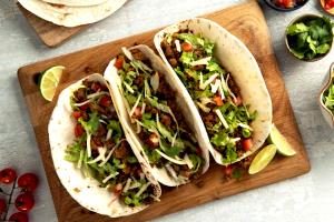 1 Serving Soft Taco Mexican Dinner - Beef