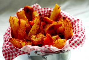 1 Serving Southern Style Recipe Wedge Cut Fries