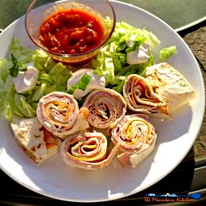 1 serving Southwest Philly Roll-Up with Sour Cream, Salsa & Fries