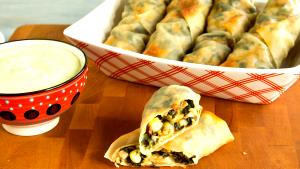 1 Serving Southwestern Eggrolls W/ Avocado Ranch