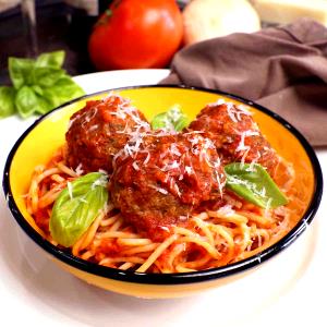 1 Serving Spaghetti & Meatballs, Dinner Portion