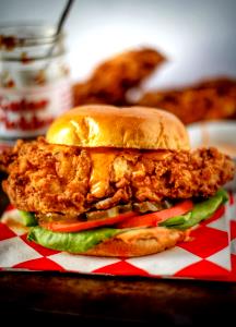 1 Serving Spicy Breaded Chicken Sandwich Single