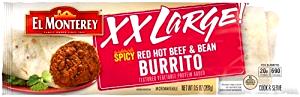 1 Serving Spicy Red Hot Beef & Bean Burritos - XX Large