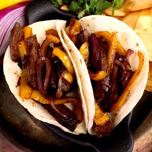 1 serving Steak Fajita Taco Plate