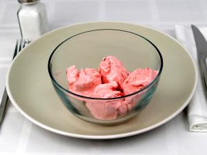 1 Serving Strawberries & Ice Cream