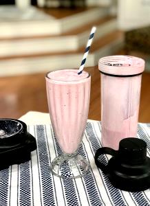 1 Serving Strawberry Ice Cream Shake - Sixteen Oz Cup