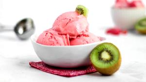 1 Serving Strawberry Kiwi Sorbet Soft Serve - Large